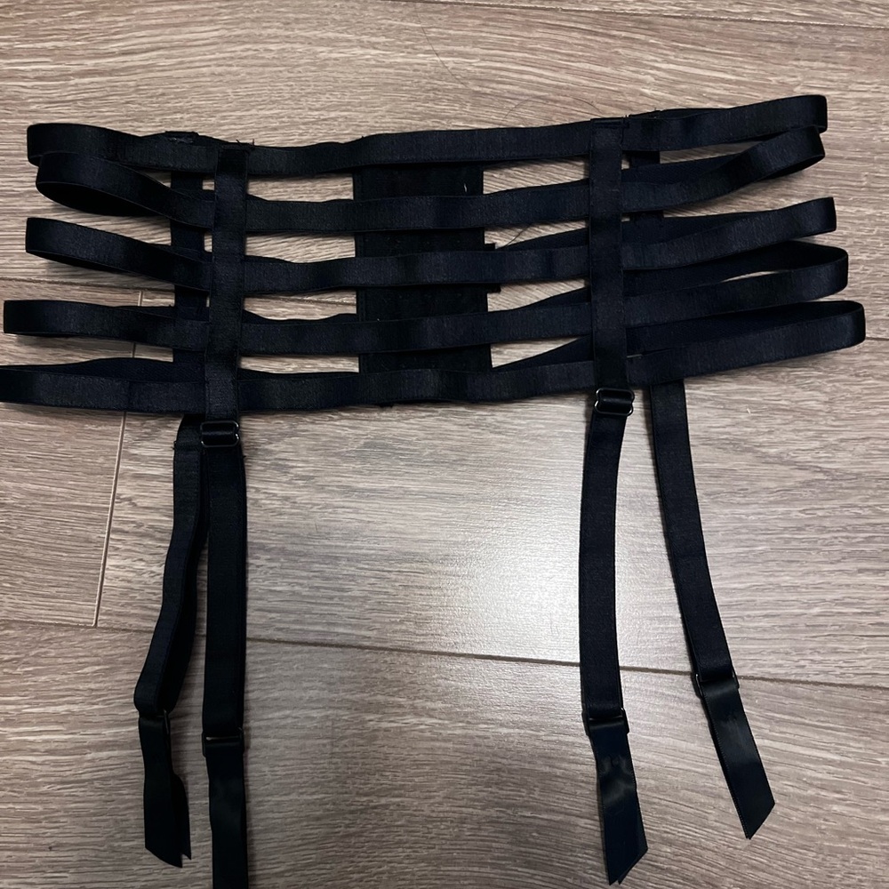 Black Strappy Garter Belt